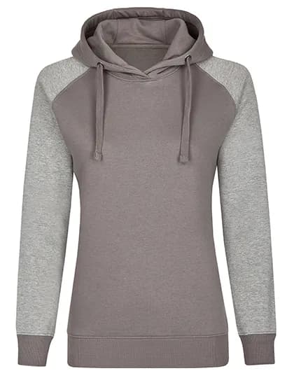 my mate - Ladies´ No Pocket Hoody - Grey Solid/Heather Grey