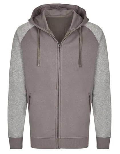 my mate - Men´s Zip Hoody - Grey Solid/Heather Grey
