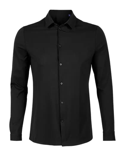 Men´s Mercerised Shirt Balthazar - Deep Black