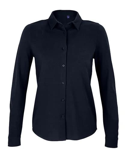 Women´s Cotton Pique Shirt Basile - Night