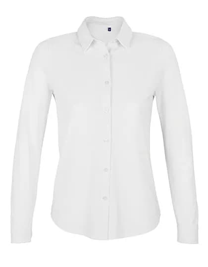 Women´s Cotton Pique Shirt Basile - Optic White