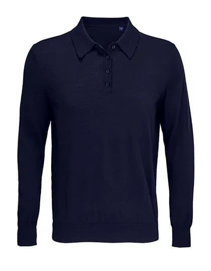 Men´s Polo Collar Sweater Stefan - Night