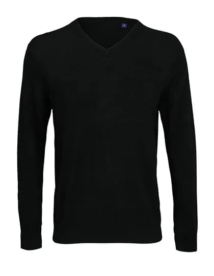 Men´s V-Neck Sweater Sullivan - Deep Black