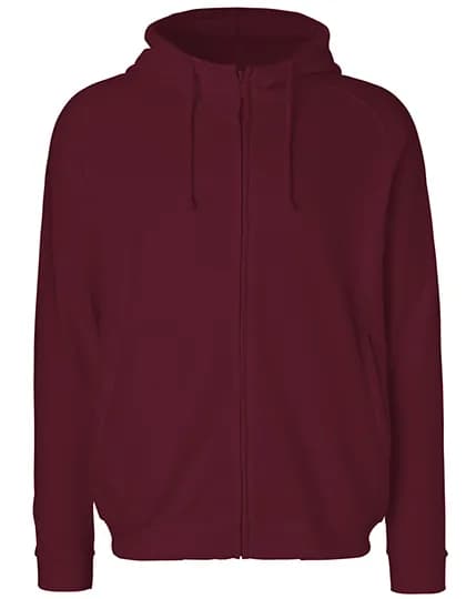 Unisex Hoodie With Hidden Zip - Bordeaux