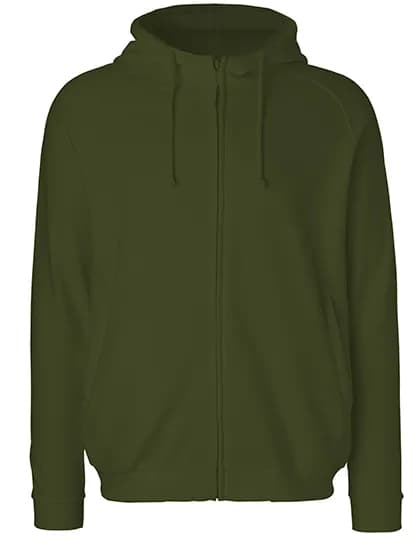 Unisex Hoodie With Hidden Zip - Military
