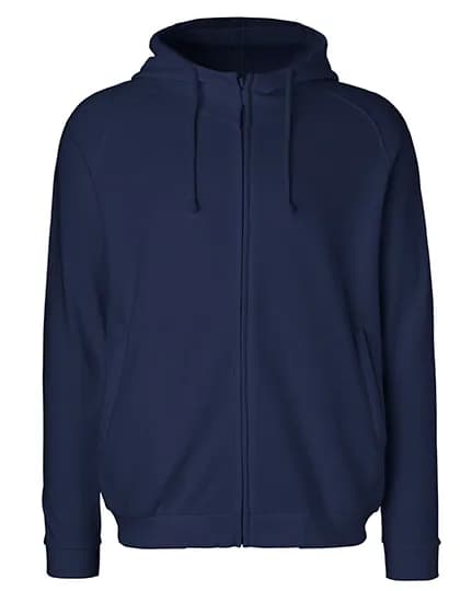 Unisex Hoodie With Hidden Zip - Navy