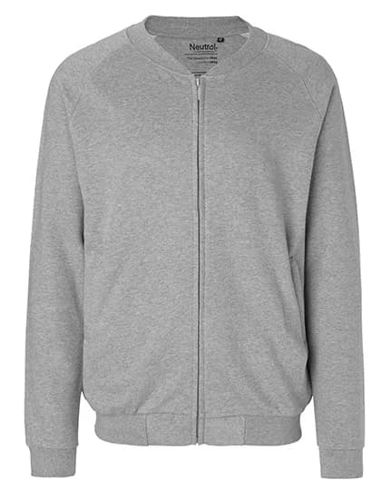 Unisex Jacket With Zip - Sport Grey