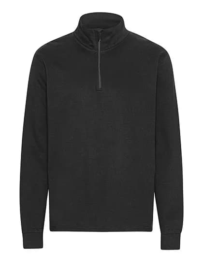 Unisex Quarter Zip Sweatshirt - Black