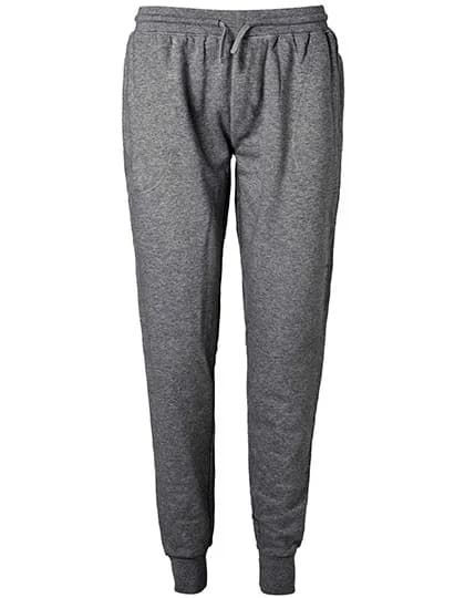 Sweatpants With Cuff And Zip Pocket - Dark Heather