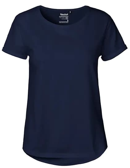 Ladies´ Roll Up Sleeve T-Shirt - Navy