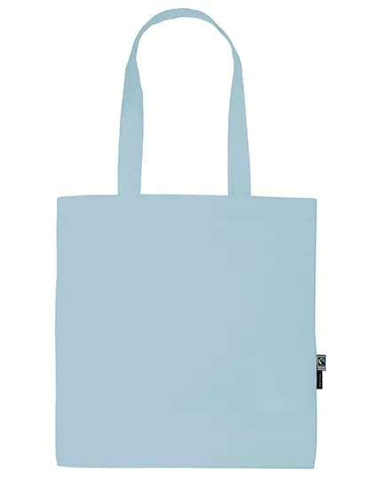 Shopping Bag With Long Handles - Light Blue