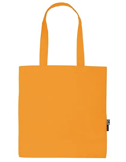 Shopping Bag With Long Handles - Okay Orange