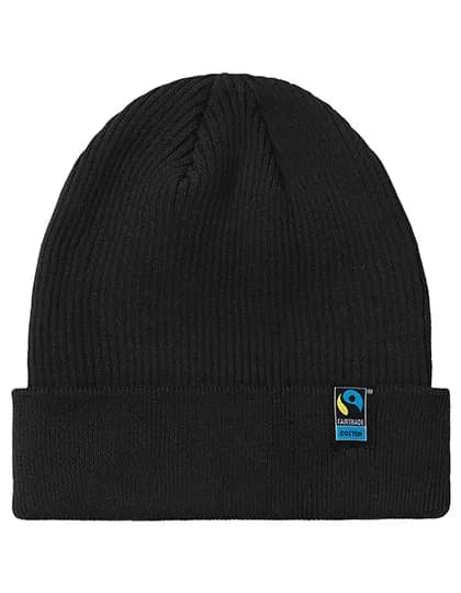 Mixed Knit Beanie - Black