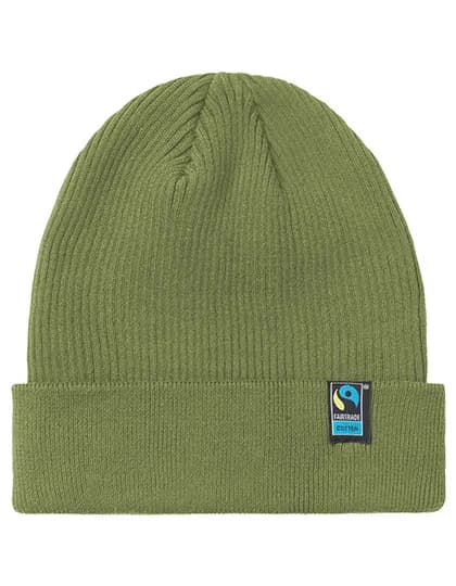 Mixed Knit Beanie - Military