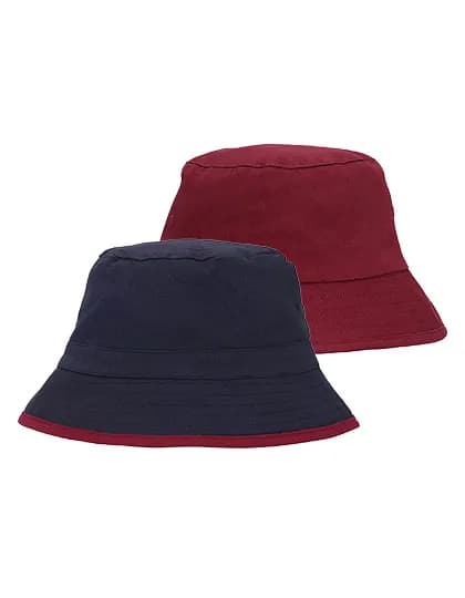 Reversible Bucket Hat - Navy/Bordeaux