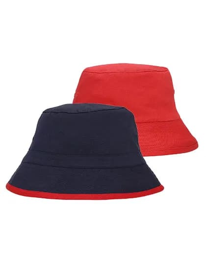 Reversible Bucket Hat - Navy/Red