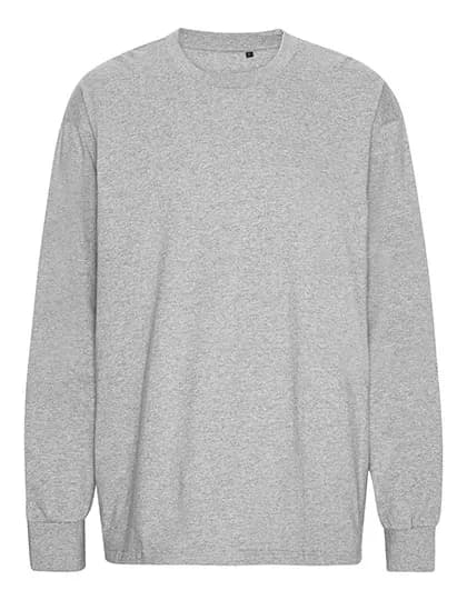 Tiger Cotton Oversized LS T|Shirt - Sport Grey