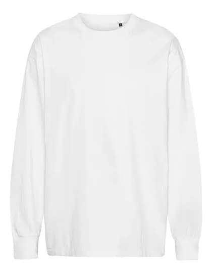 Tiger Cotton Oversized LS T|Shirt - White