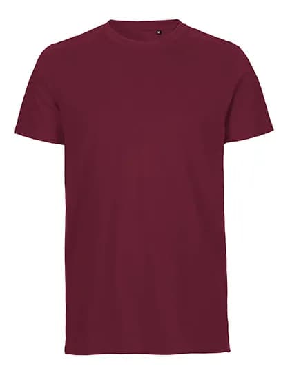 Unisex Tiger Cotton T-Shirt - Bordeaux