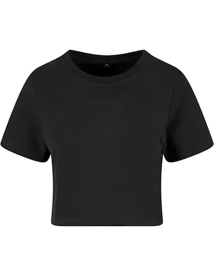 Ladies Cropped Tee - Black