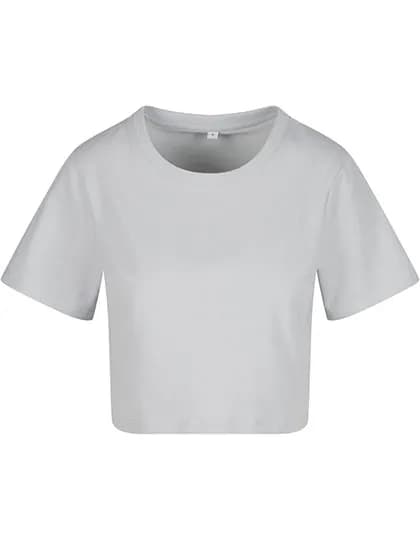 Ladies Cropped Tee - Light Asphalt