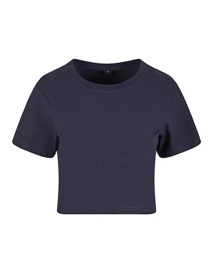 Ladies Cropped Tee - Navy
