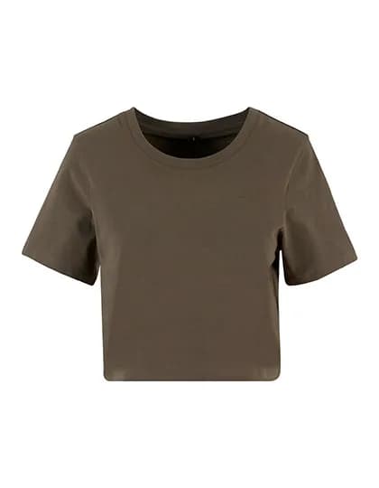 Ladies Cropped Tee - Olive
