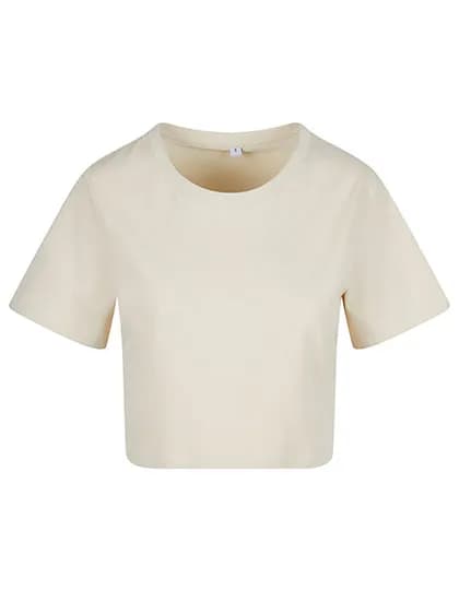 Ladies Cropped Tee - Sand