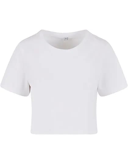 Ladies Cropped Tee - White