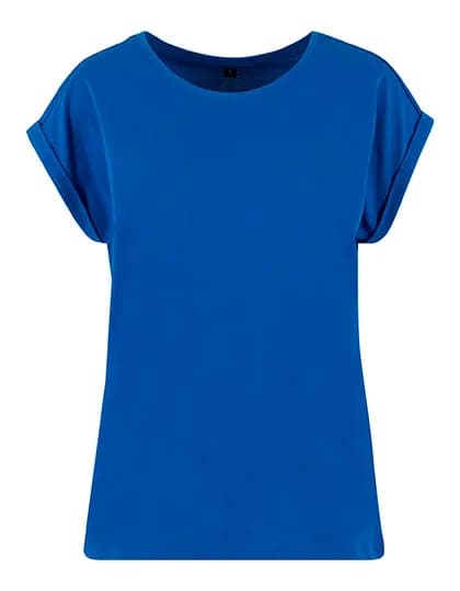 Ladies Extended Shoulder Tee - Cobalt Blue