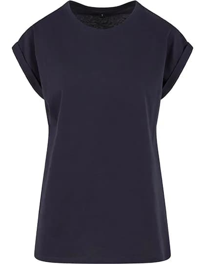 Ladies Extended Shoulder Tee - Navy