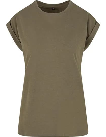 Ladies Extended Shoulder Tee - Olive