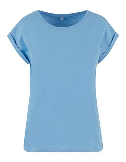 Ladies Extended Shoulder Tee - Powder Blue