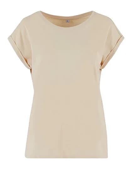 Ladies Extended Shoulder Tee - Sand
