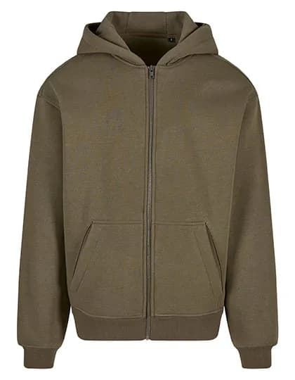 Oversized Zip Hoody - Olive