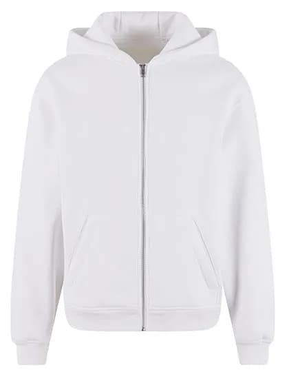 Oversized Zip Hoody - White