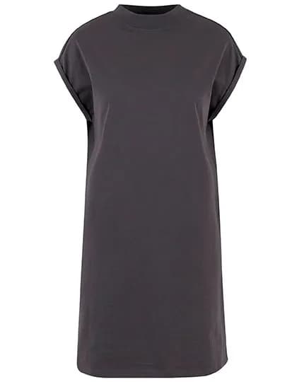 Ladies Extended Shoulder Dress - Magnet