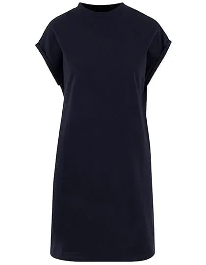 Ladies Extended Shoulder Dress - Navy