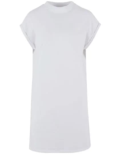 Ladies Extended Shoulder Dress - White