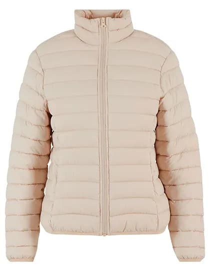 Ladies Light Puffer Jacket - Sand