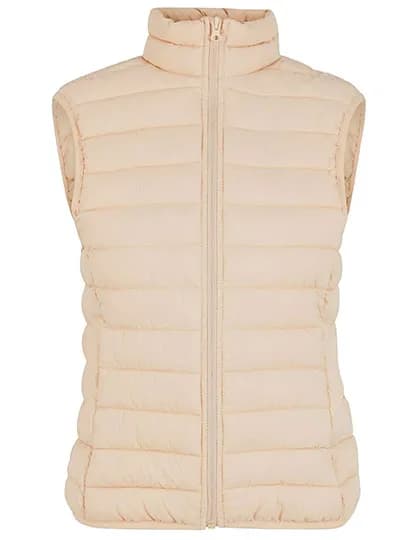 Ladies Light Puffer Vest - Sand
