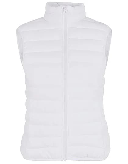 Ladies Light Puffer Vest - White