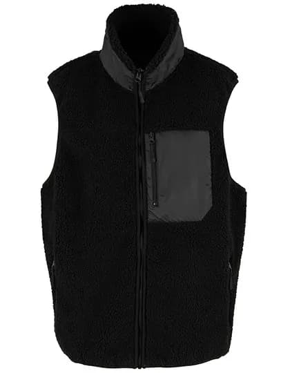 Bonded Sherpa Vest - Black