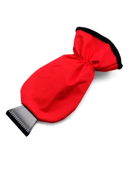Eiskratzer mit XXL-Schutz-Handschuh - Red