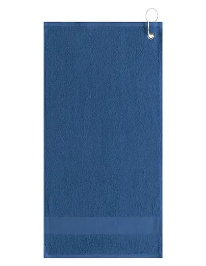 Golfhandtuch mit Aufhänger - Navy