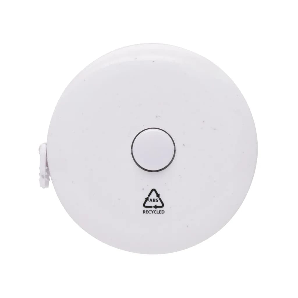 Schneiderband aus RCS recyceltem Kunststoff - weiß