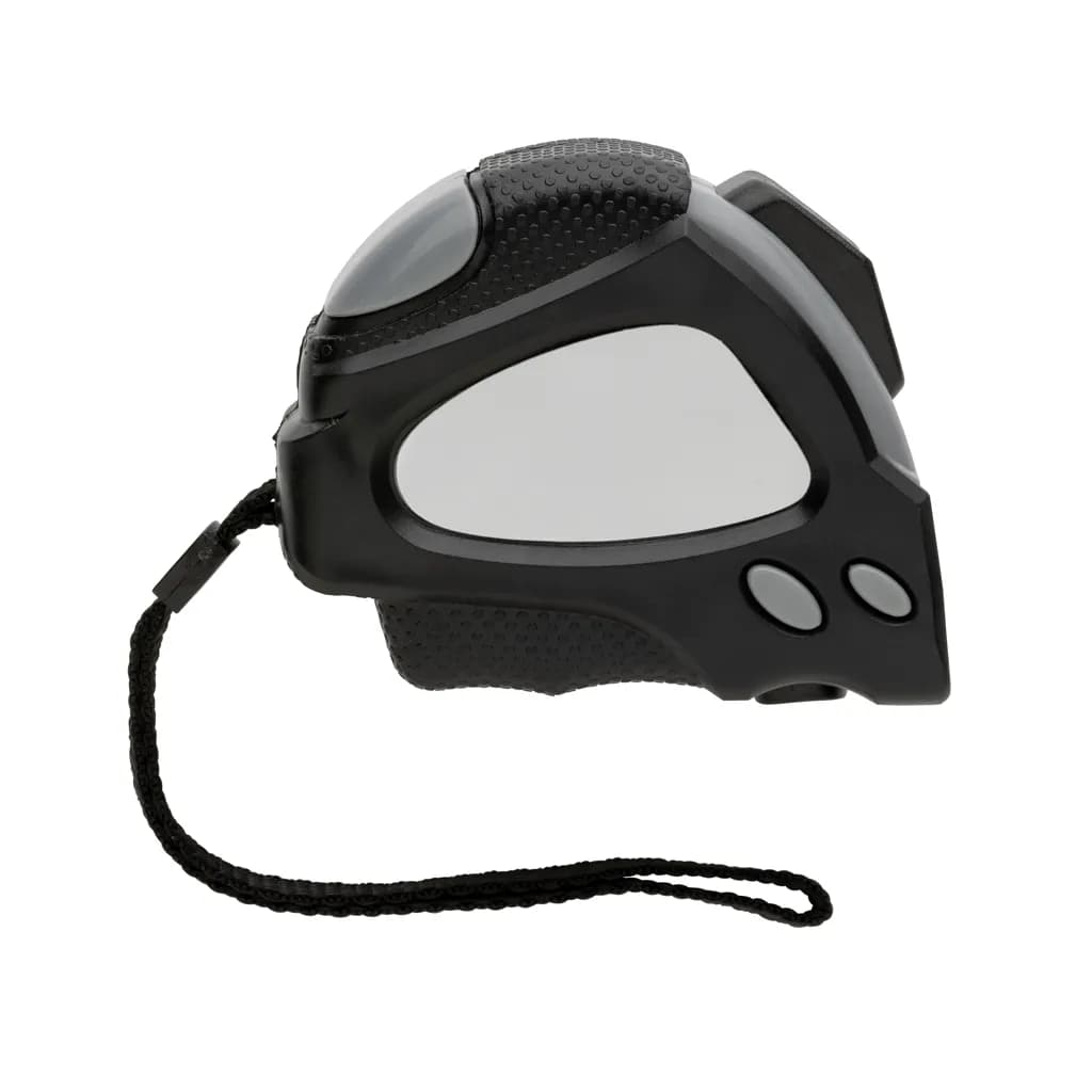 Auto-Stop-Maßband aus recyceltem Kunststoff, 5m/19mm - schwarz