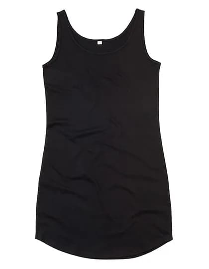Curved Vest Dress - Black