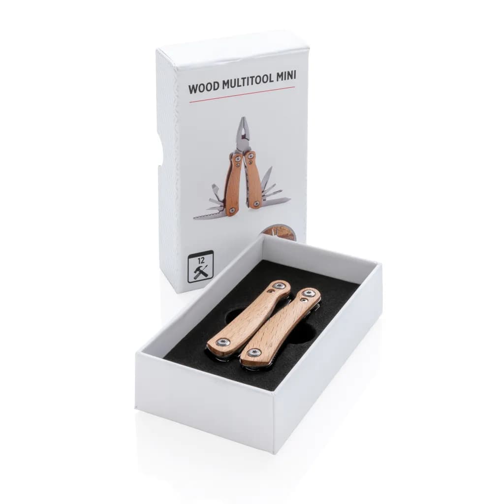 Holz Mini-Multitool - braun