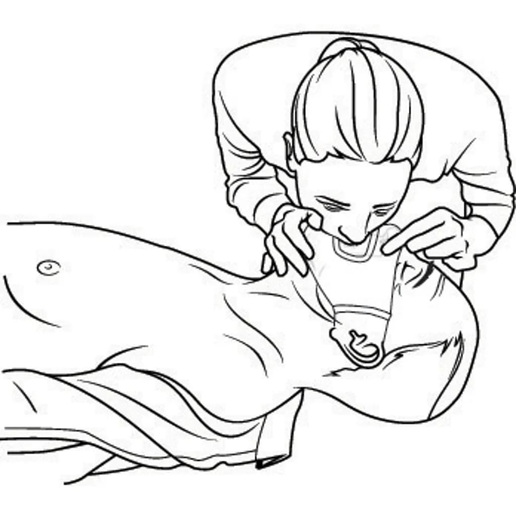 CPR Maske für den Schlüsselbund - rot